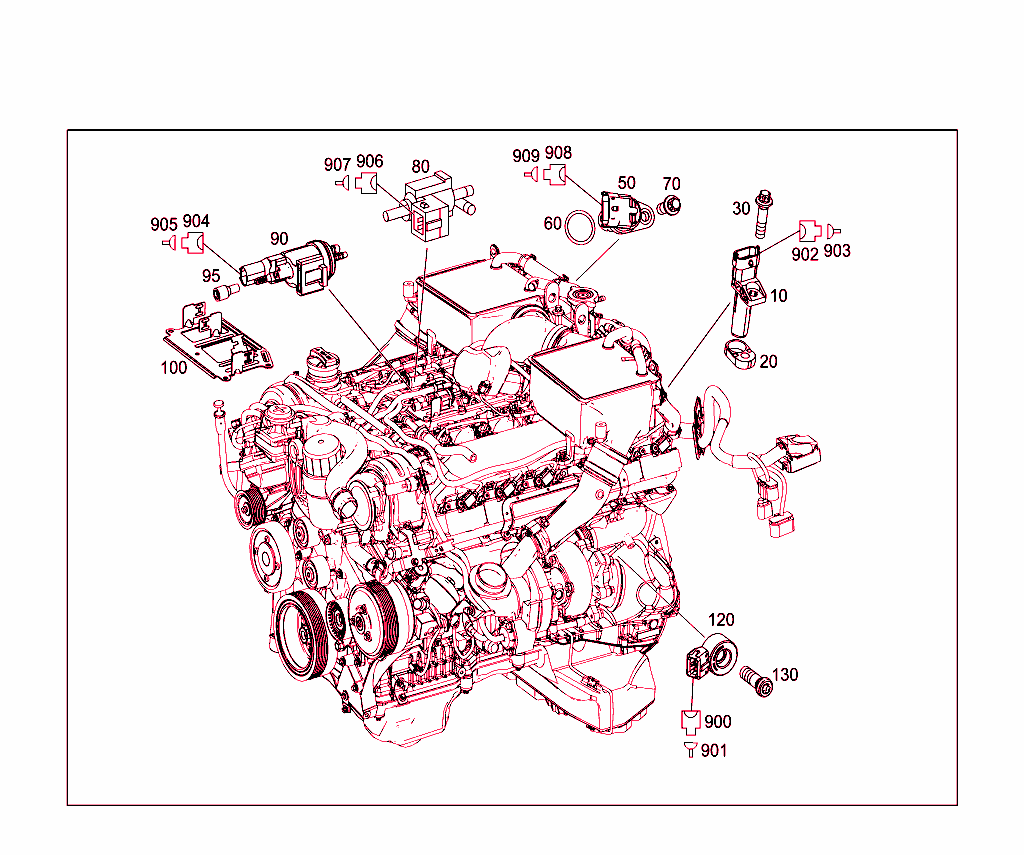 T.d.c. Sender Unit,Position Sender Unit,Knock Sensor,And Ground Strap
