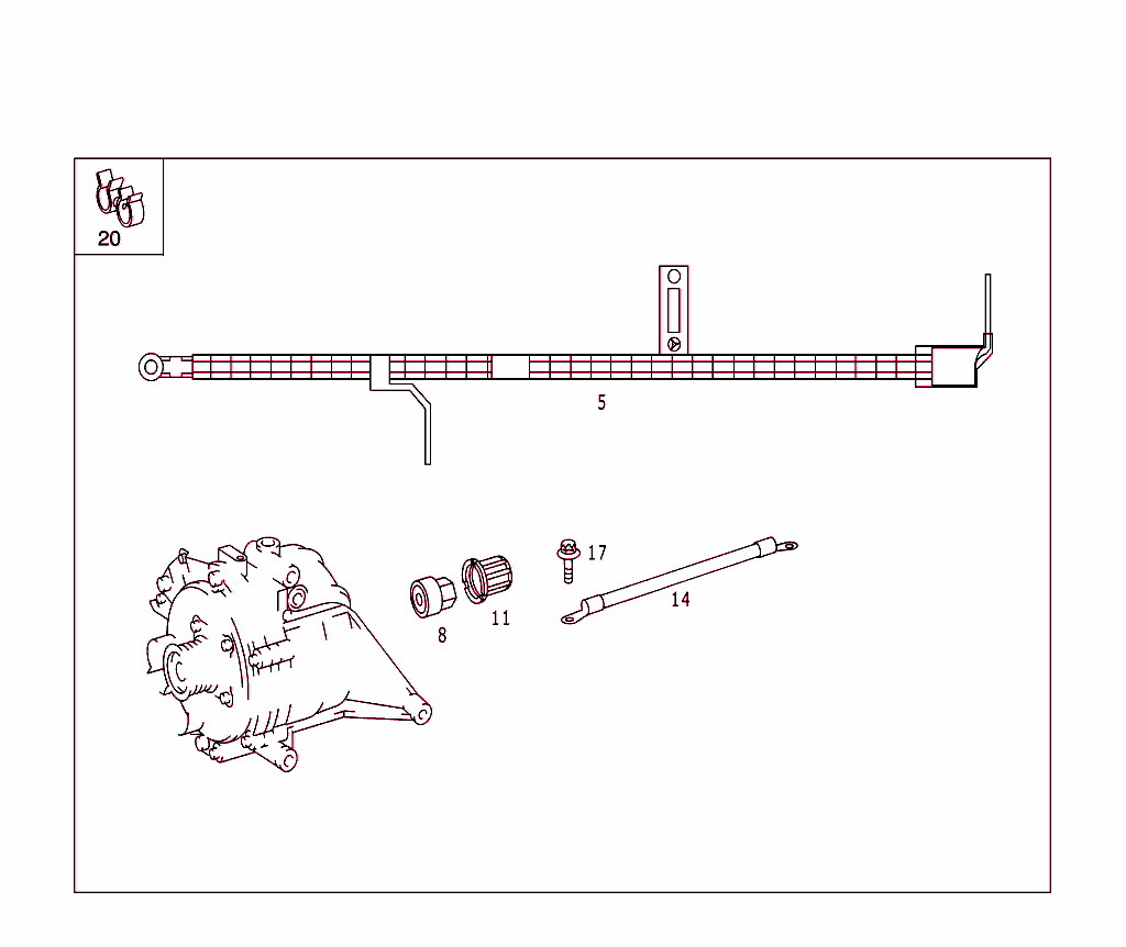 Starter And Ground Cable Harness