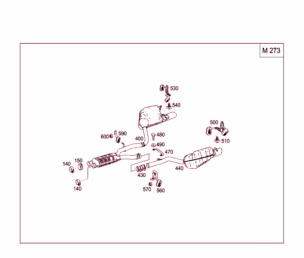 Exhaust System Used On Eight-Cylinder Gasoline Vehicles