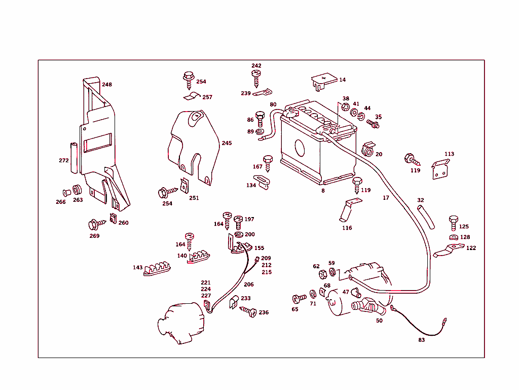 Battery,Starter/Alternator Cable
