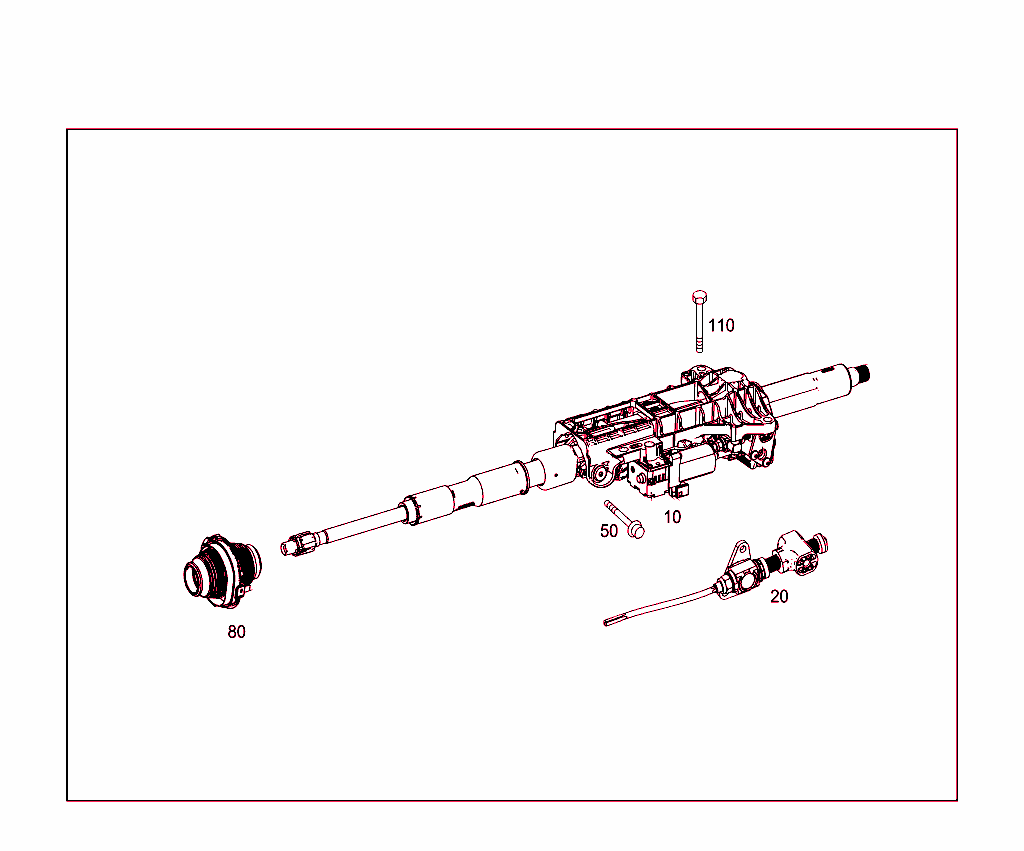 Steerg.column Jacket Tube & Steerg. Shaft