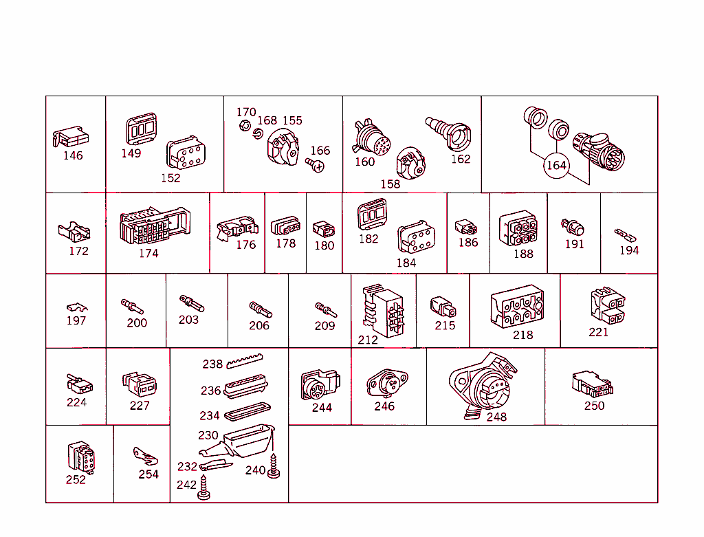 Loom Ties, Contact And Mounting Parts