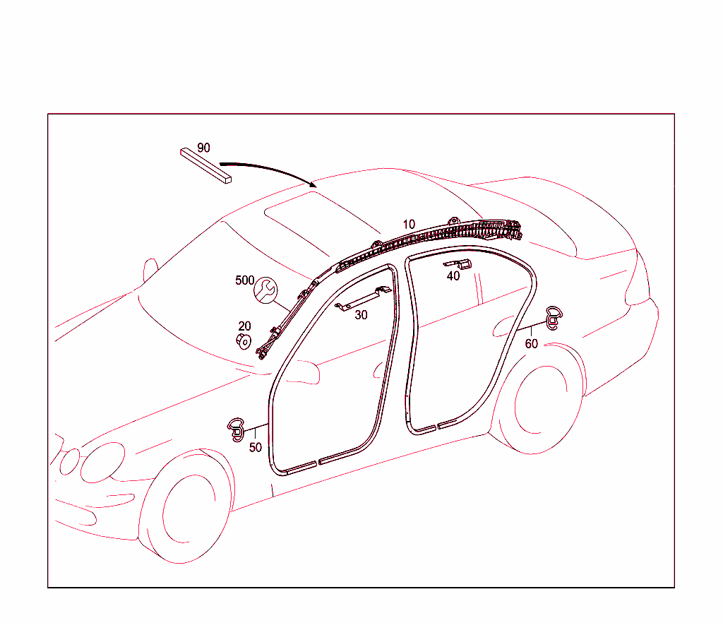 Head Protection Curtain, Door Edge Guard Sections