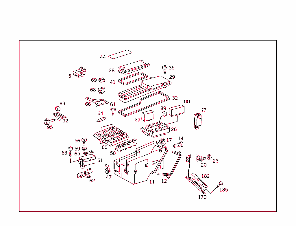 Fuse Cabinet,Fuse Box And Relay Unit