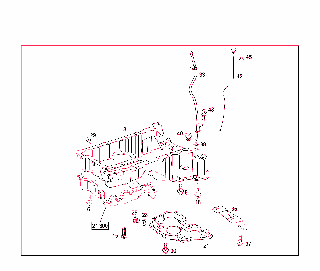 Oil Pan & Oil Level Display