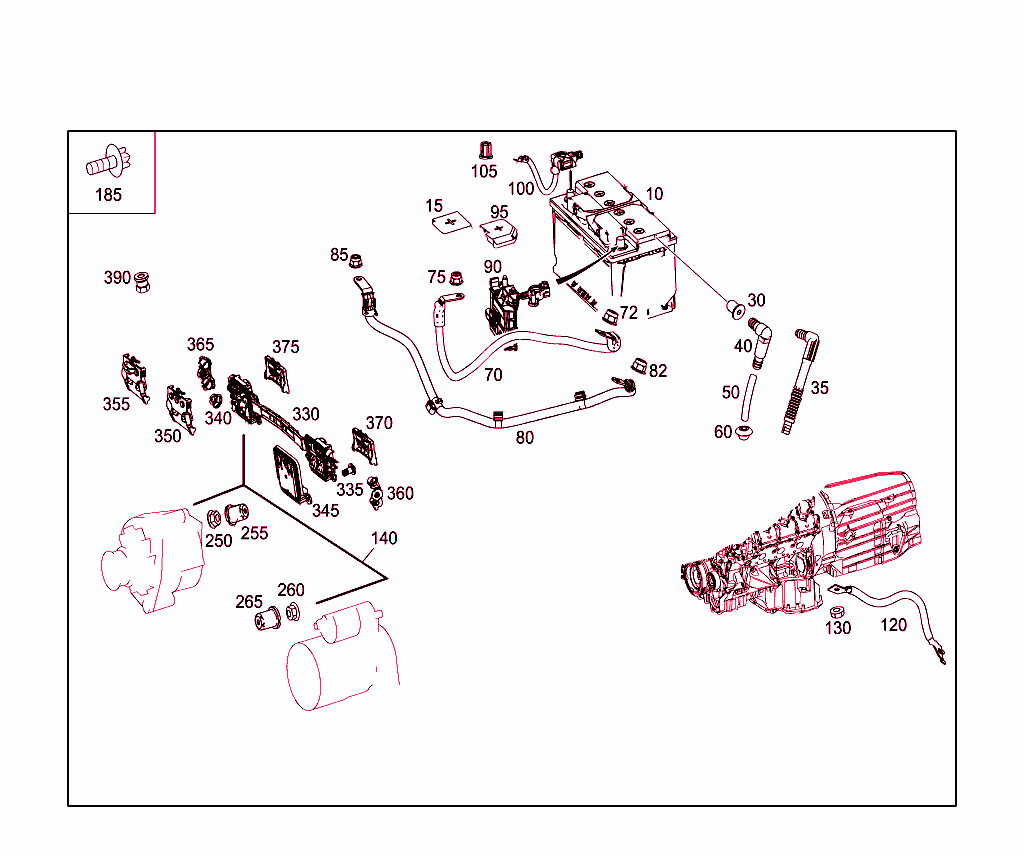 Battery,Starter/Alternator Cable