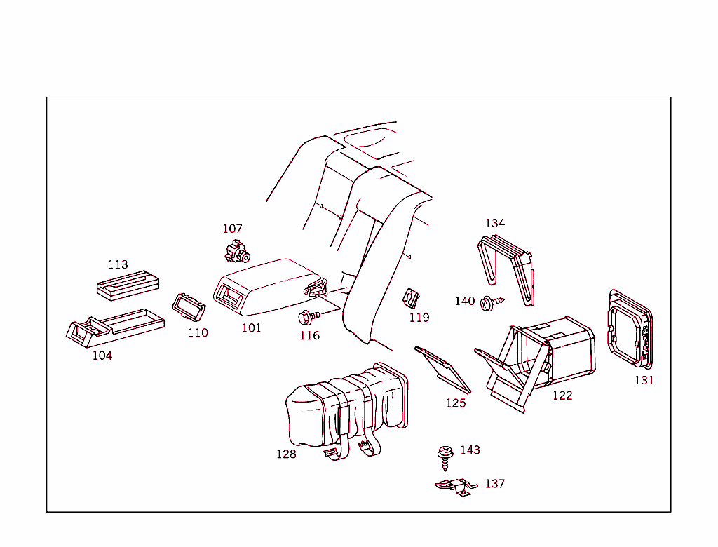 Rear Seat Cushion,Rear Backrest