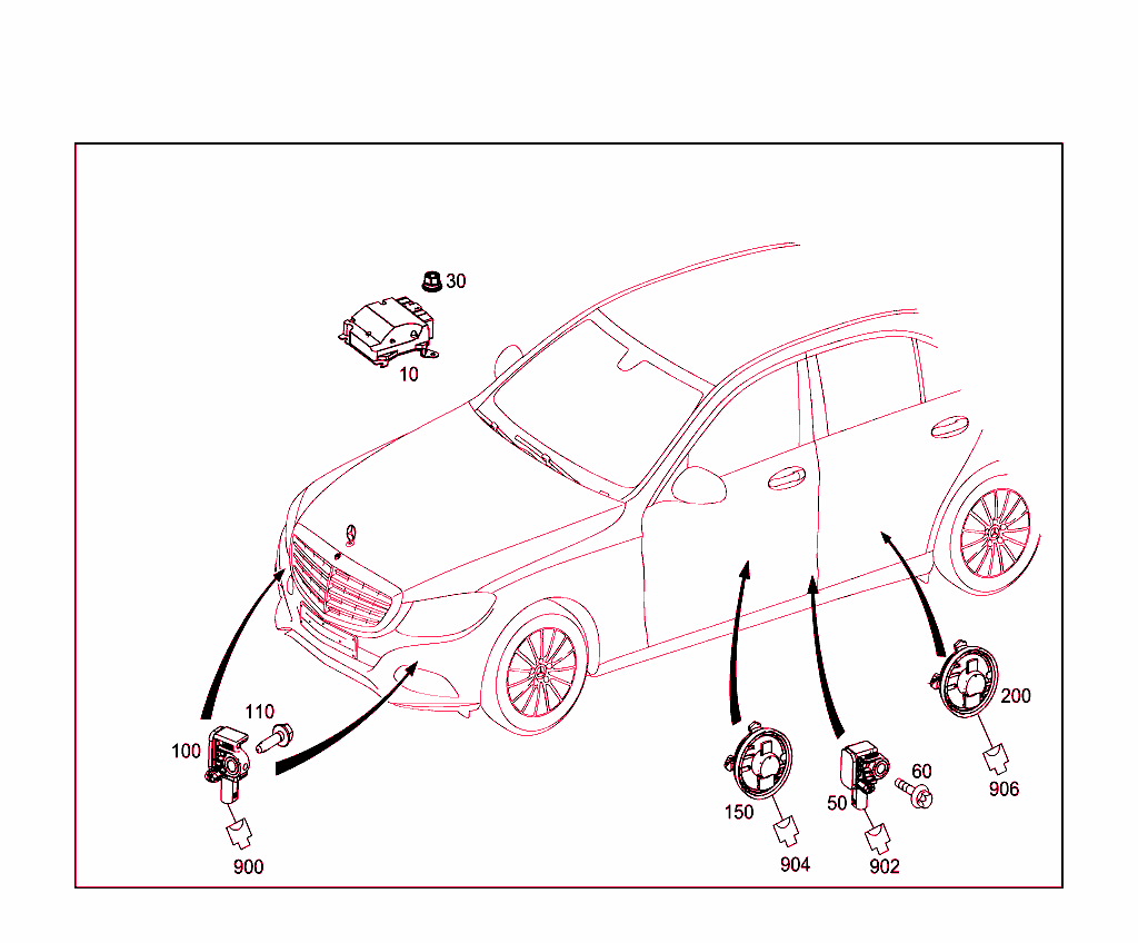 Belt Locking Retractor, Airbag And Sidebag