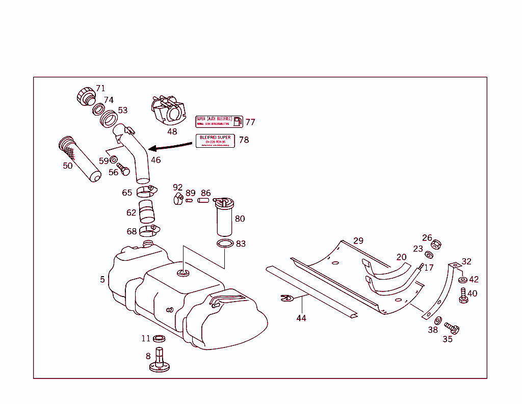 Fuel Tank With Attachment Parts