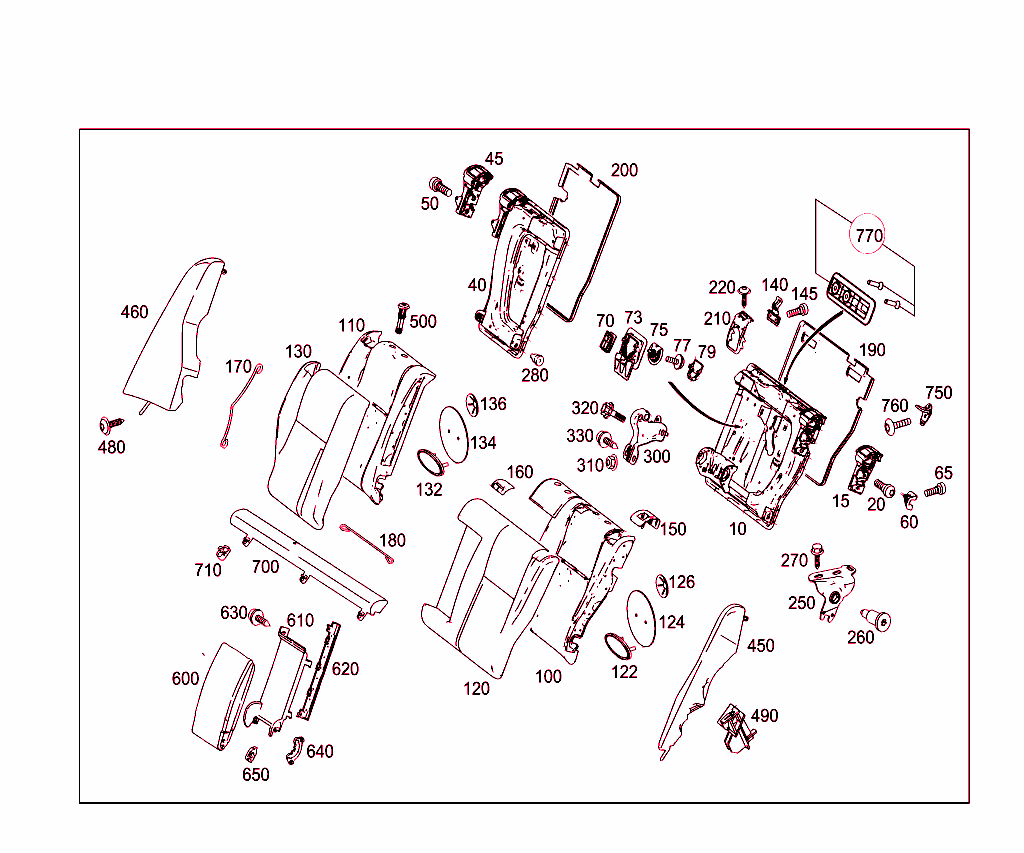Rear Folding Backrest
