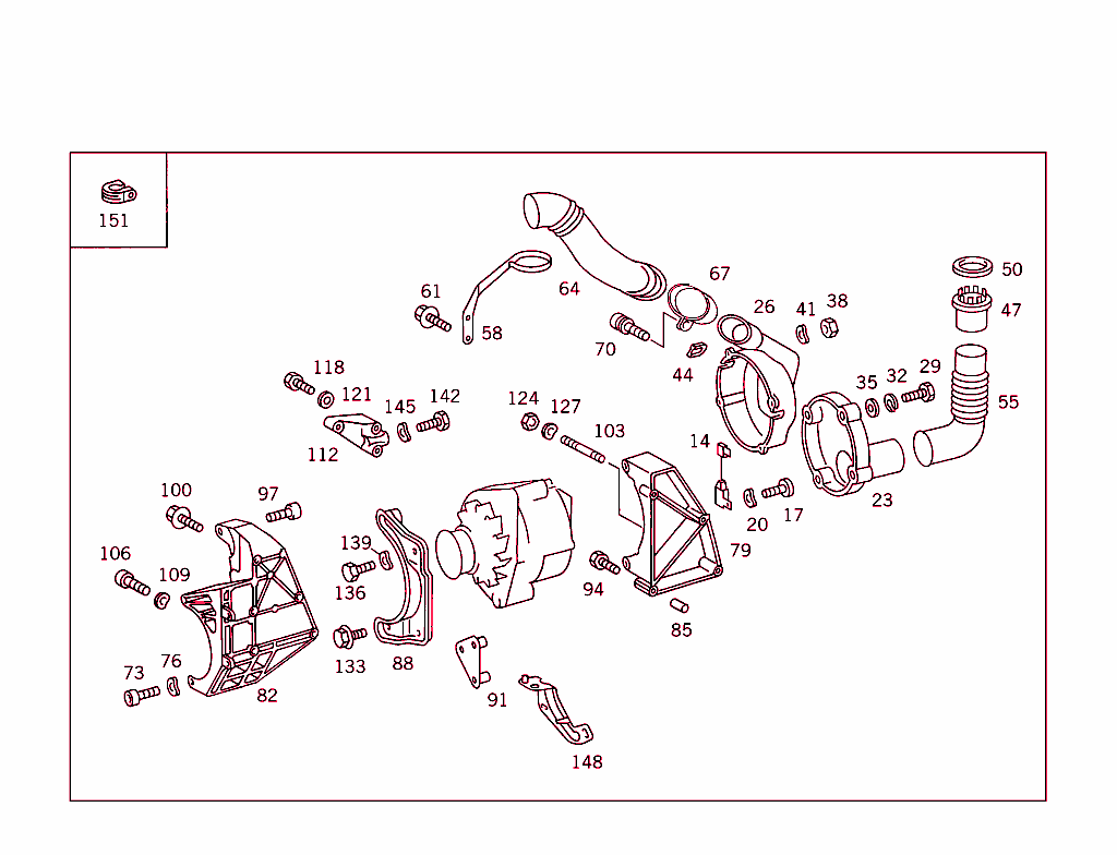 Attachment Parts For Starting Motor & Alternator