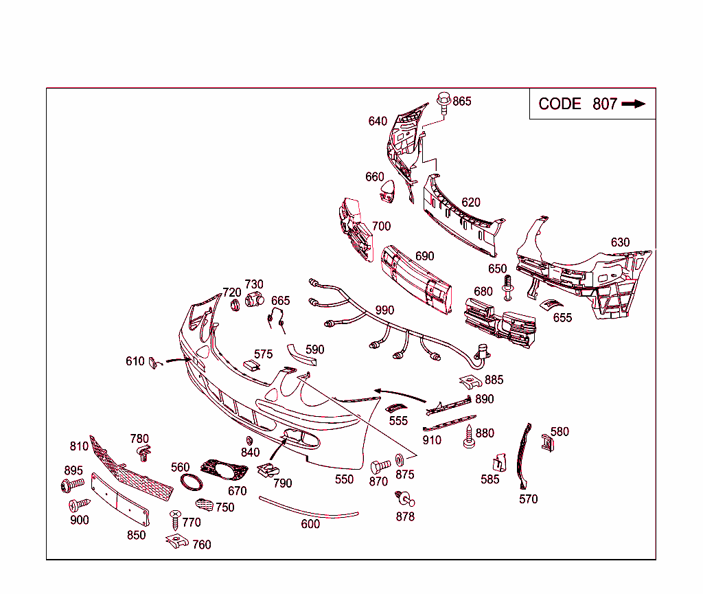 Parachoques delantero