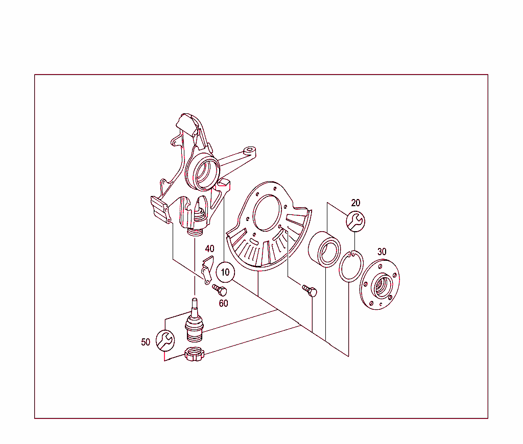 Steering Knuckle And Wheel Hub