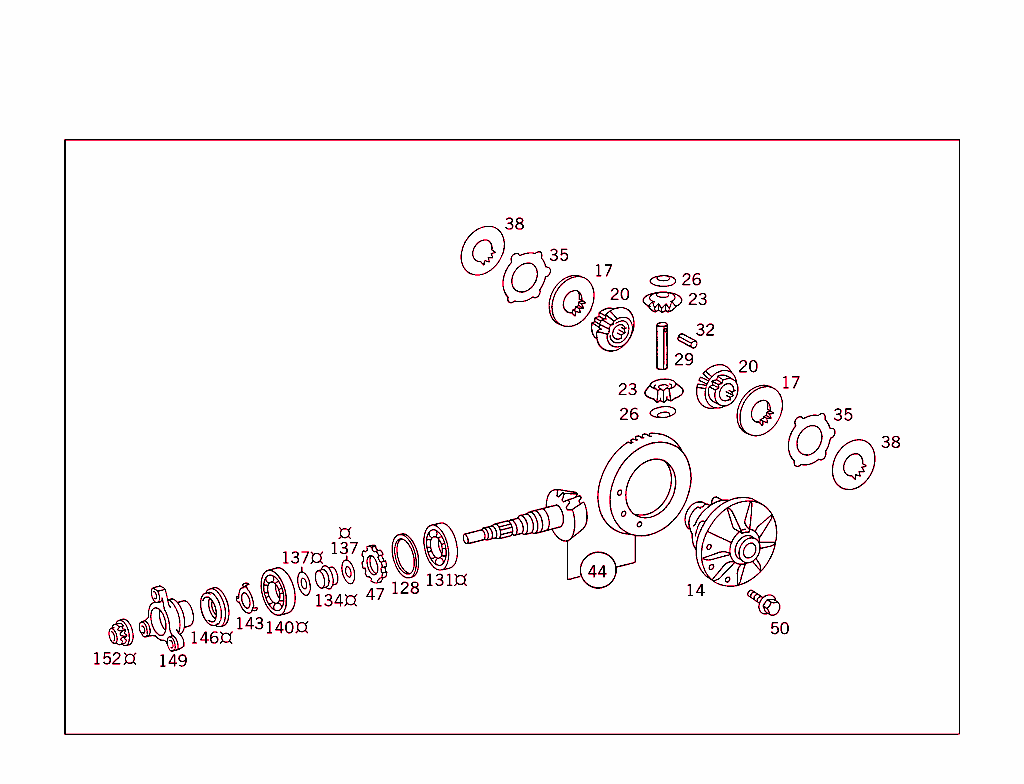 Rear Axle Housing With Differential