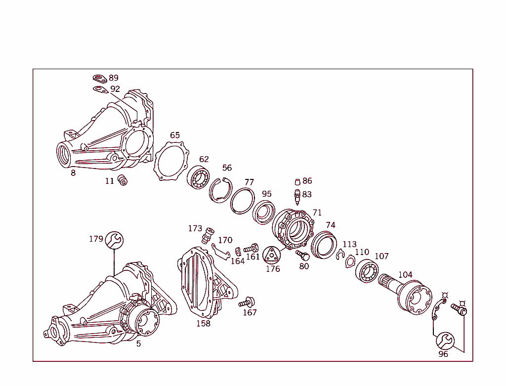 Rear Axle Housing With Differential