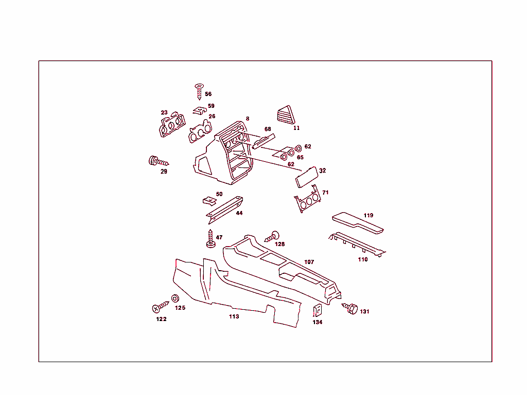 Housing Below Instrument Panel, And Housing With Tray