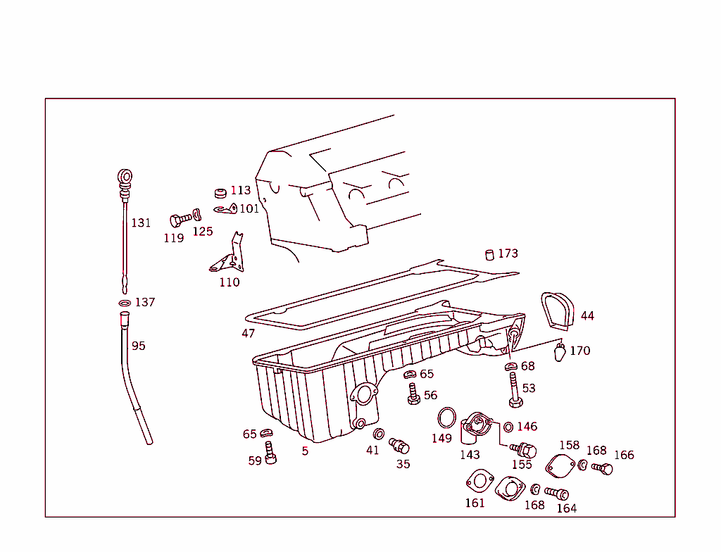 Oil Pan & Oil Level Display