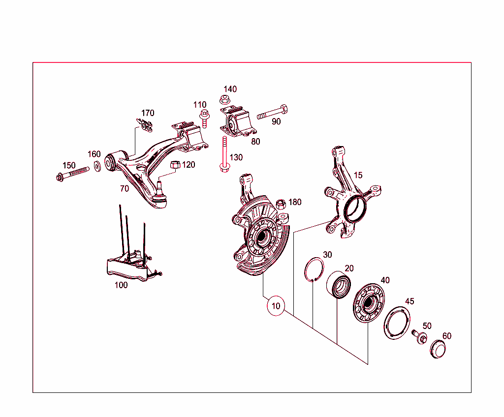 Steering Knuckle And Control Arm