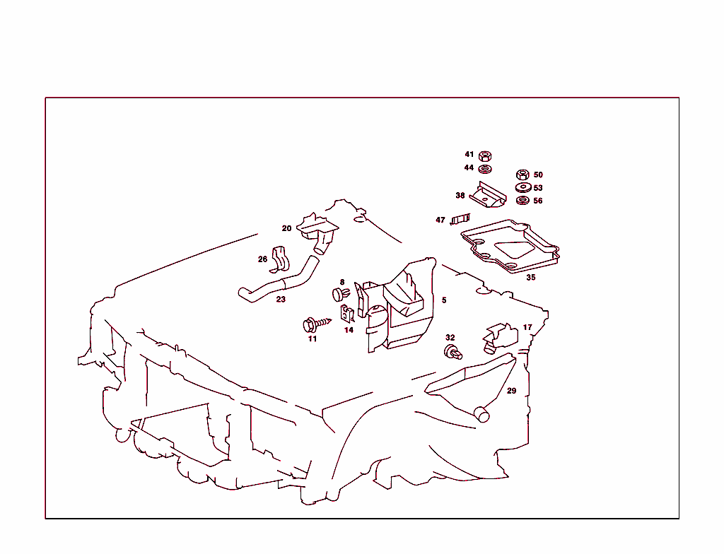 Front Panel Attachment Parts, Battery Frame