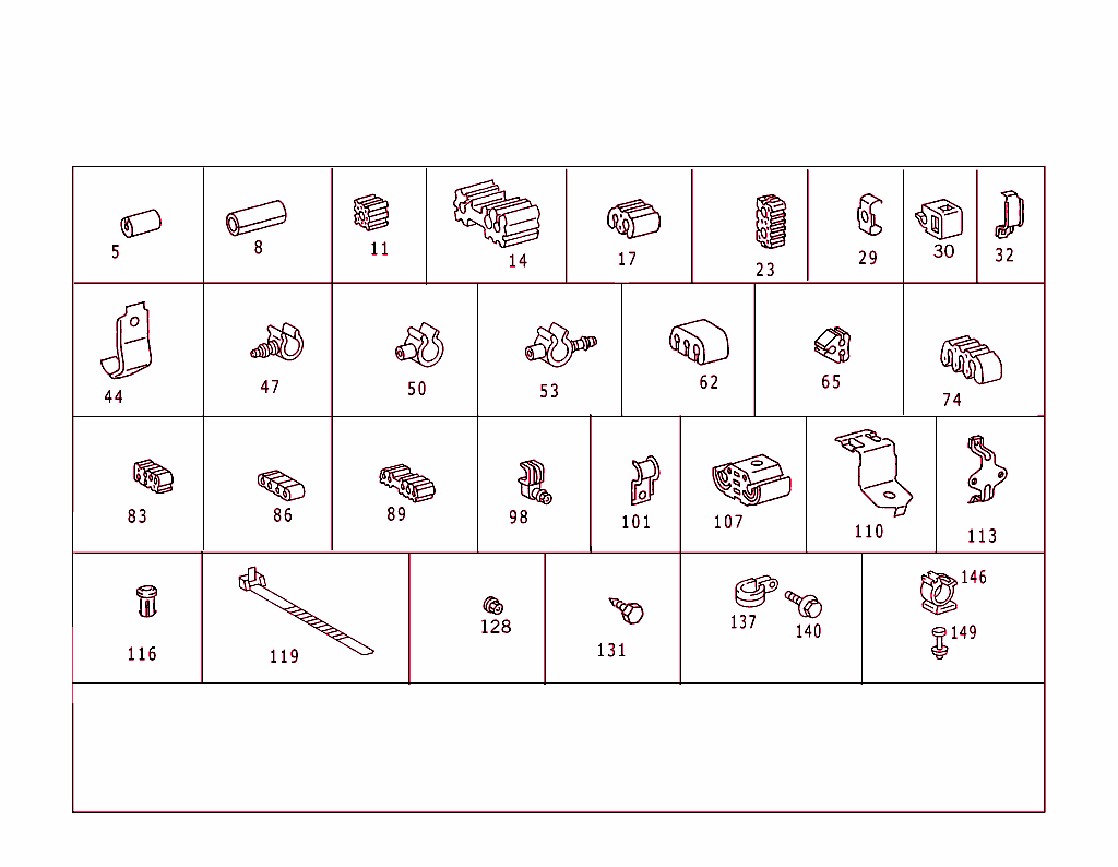 Hydraulic Line Mounting Parts
