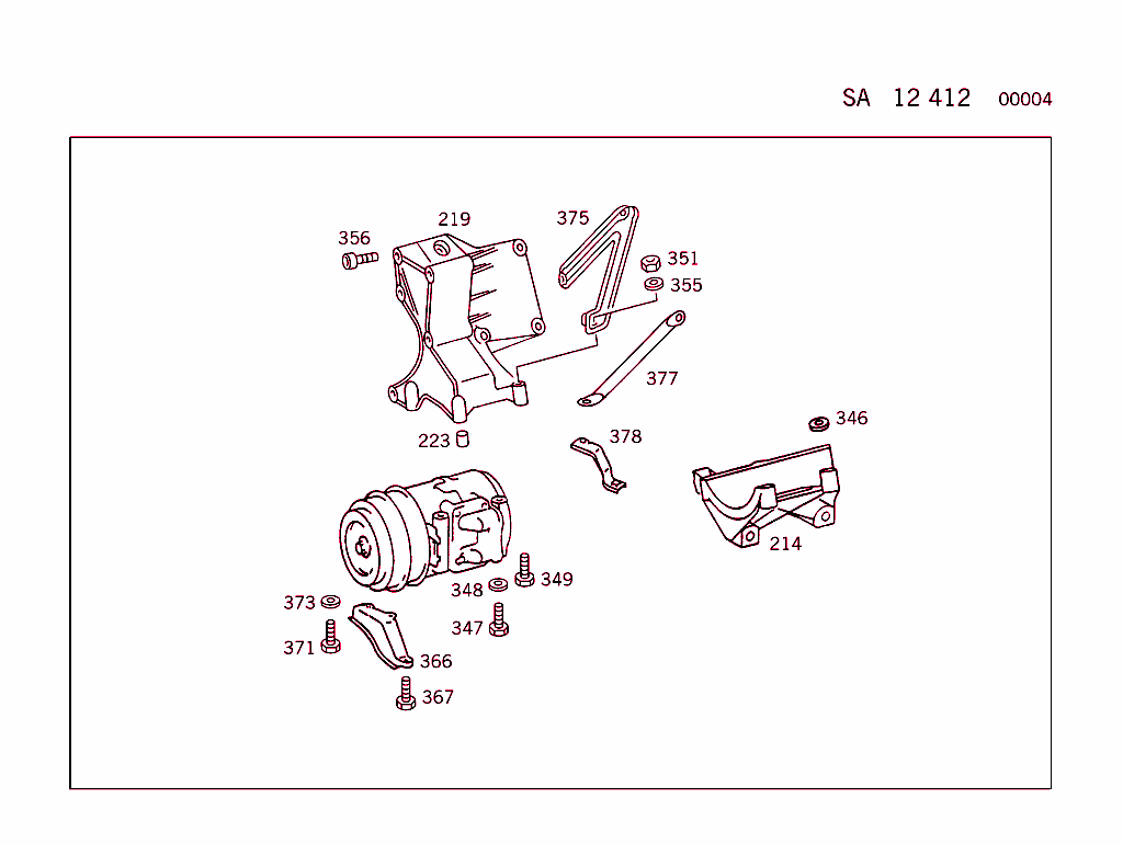 Engine Parts W/Air Conditioner, See Standard Microfiche