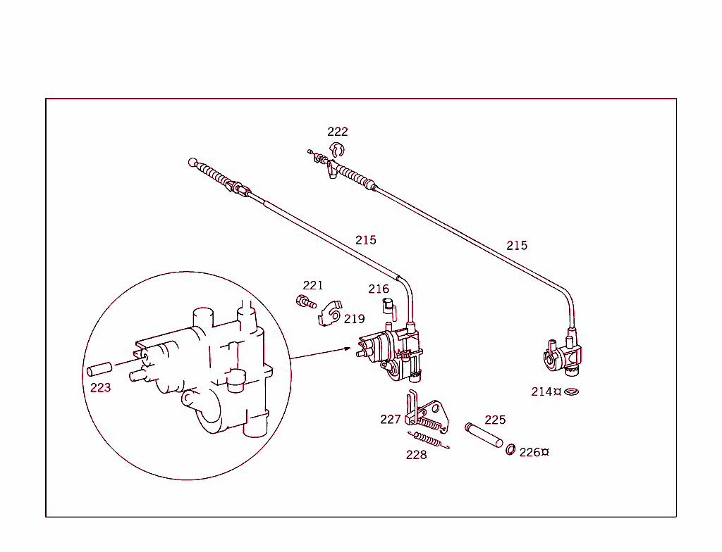 Transmission Case,Vacuum Box, Solenoid Valve,Control Pressure Cable