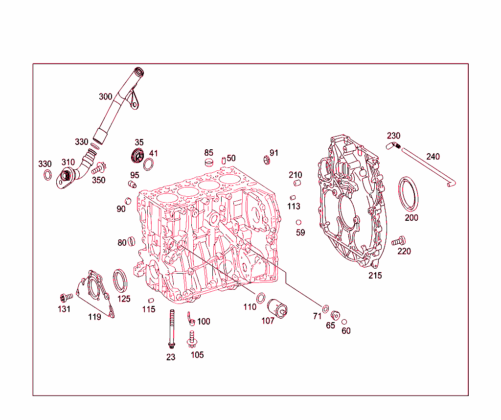 Cylinder Crankcase, Cover, And Gasket Set