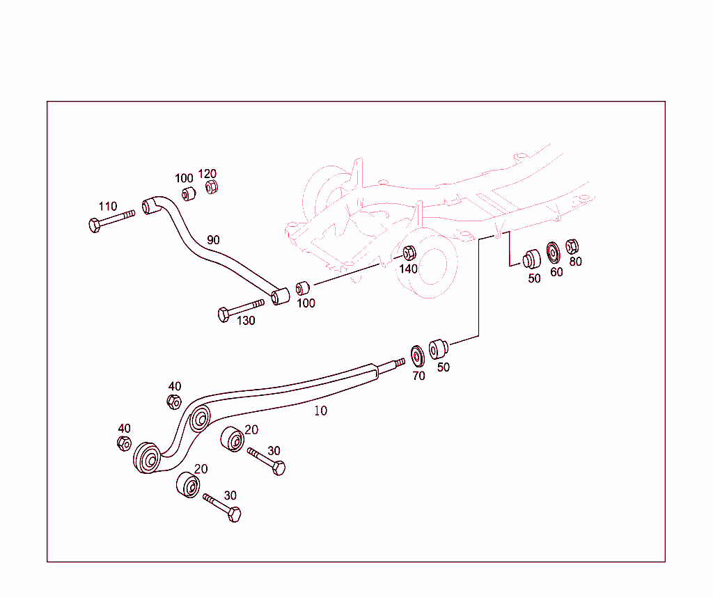 Front Axle Longitudinal & Transverse Control Arms