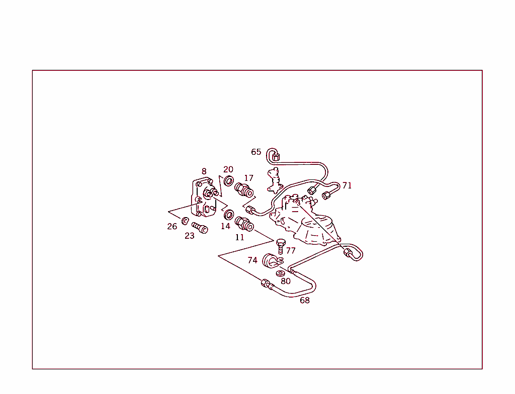 Inject.nozzles,Lines,Cold Startg.valve & Pressure Regulator, Used W/Injection