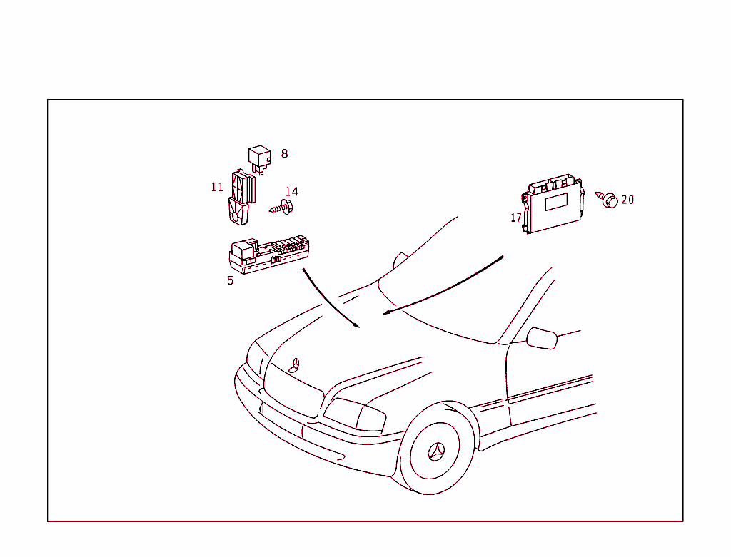 Electrical Compartment In Co-Driver`s Legroom