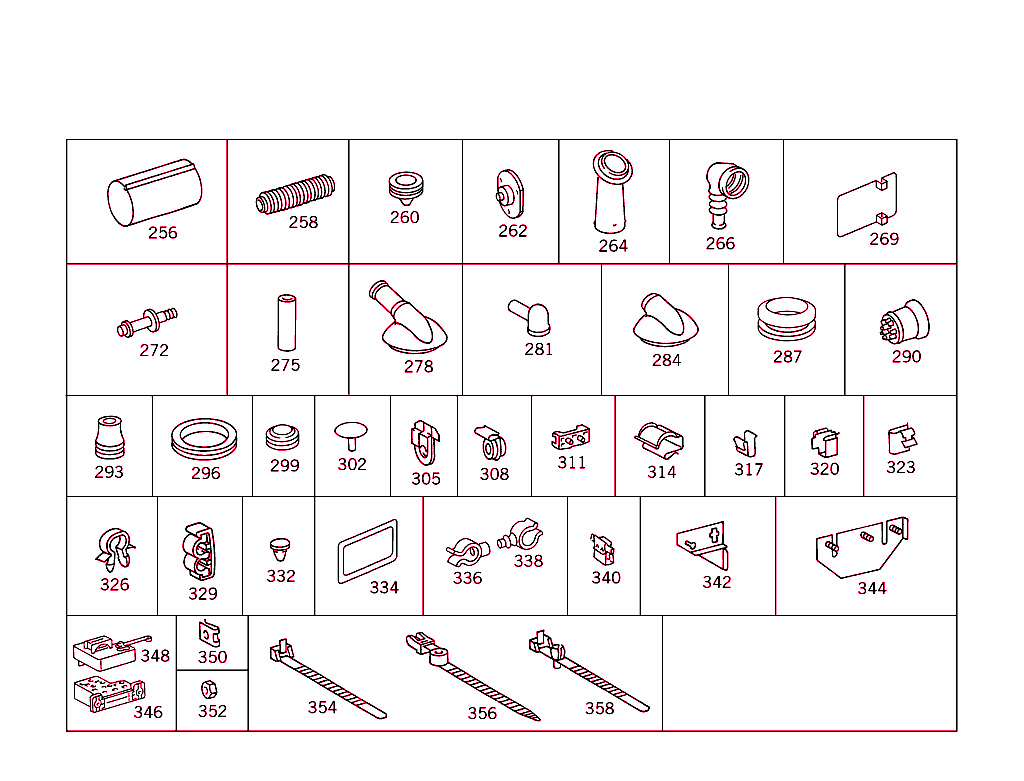 Loom Ties, Contact And Mounting Parts