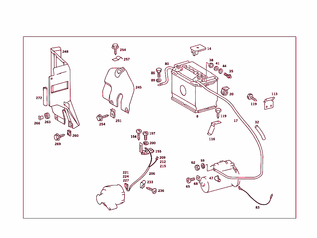 Battery,Starter/Alternator Cable