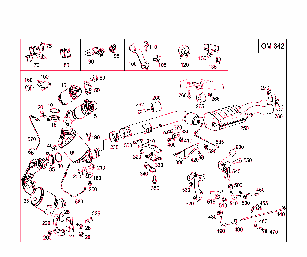 Exhaust System For Six-Cylinder Diesel Vehicles