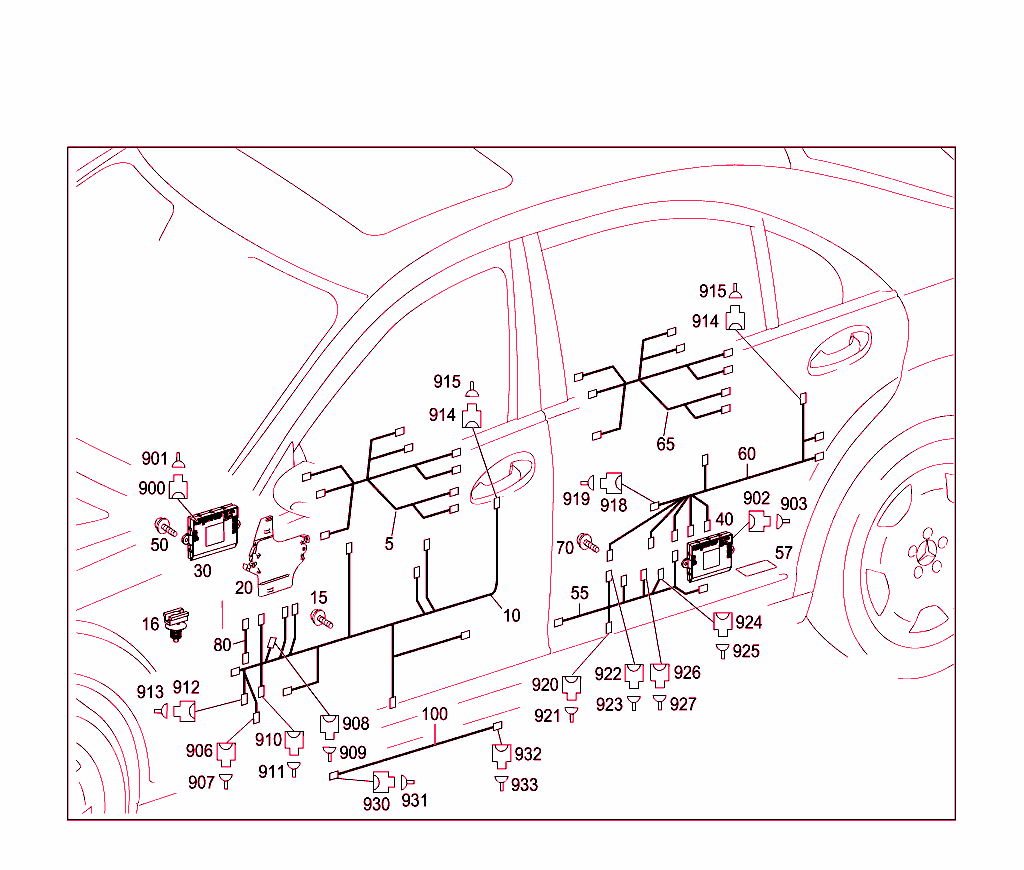 Door Wiring Harness And Door Cont.unit