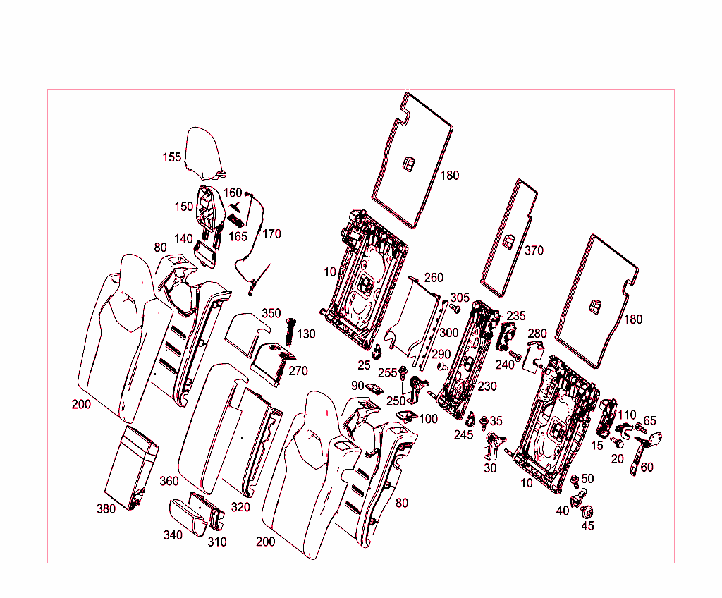 Rear Folding Backrest