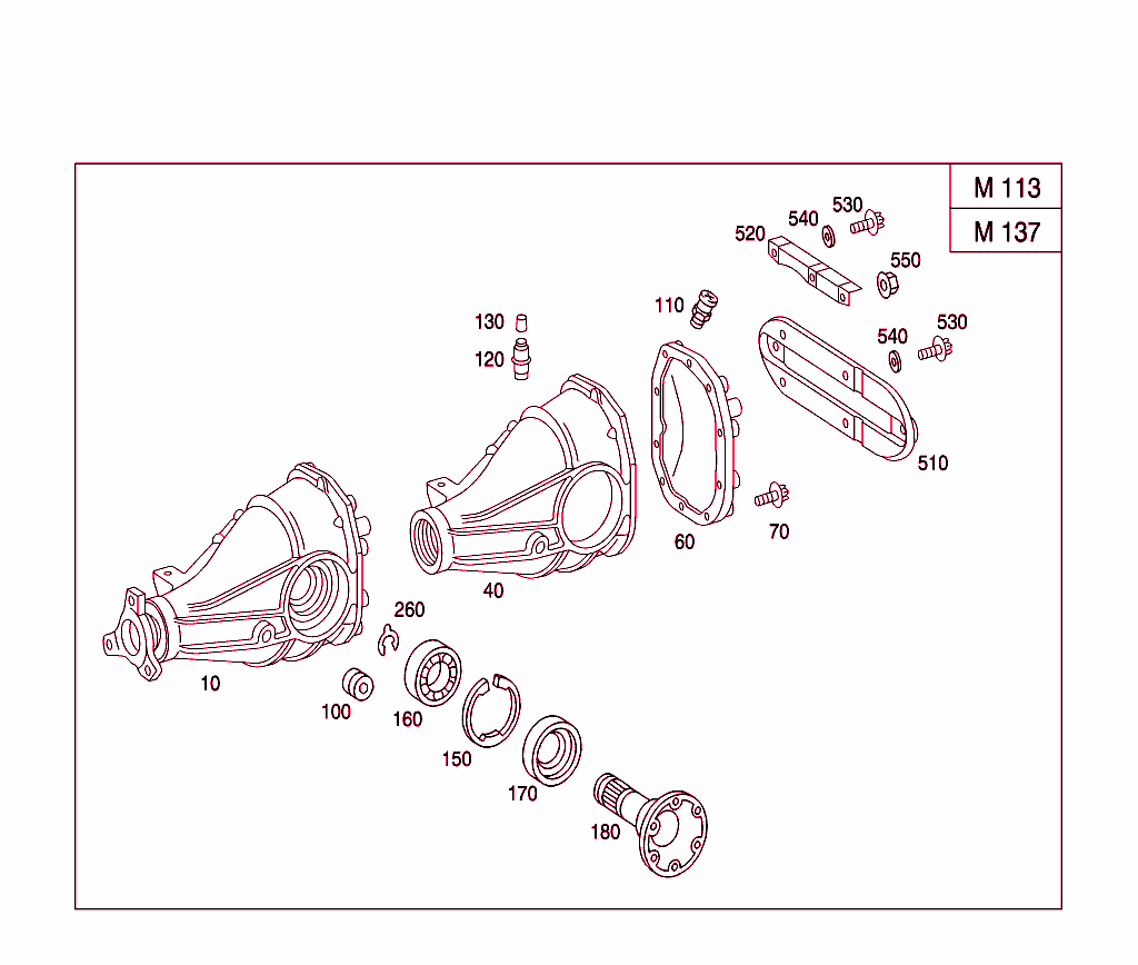 Rear Axle Housing With Differential