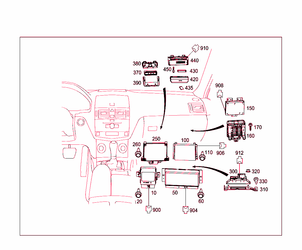 Electrical Compartment In Co-Driver`s Legroom