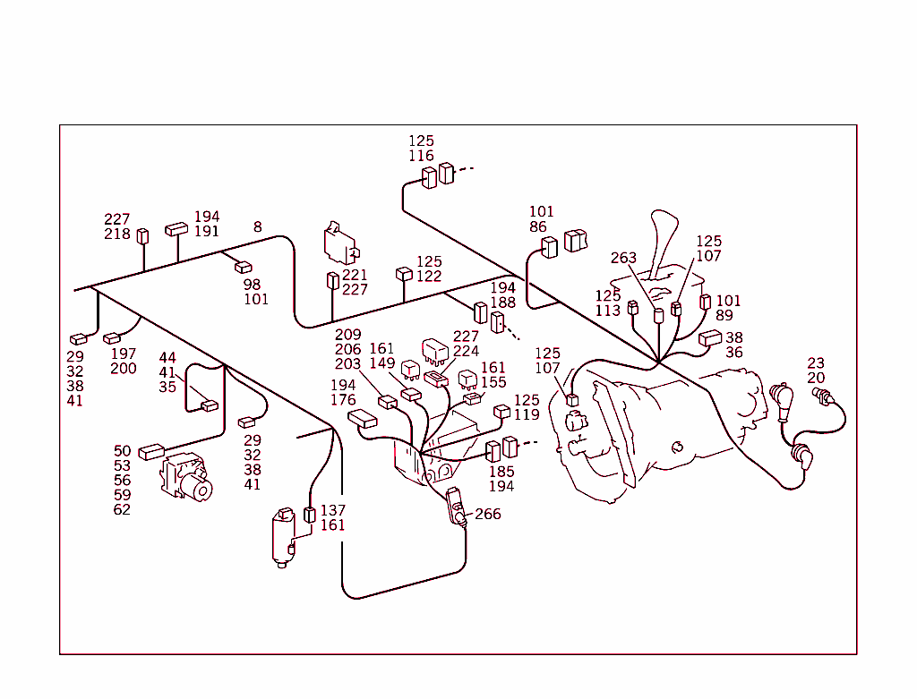 Engine Cable Harness,Body Mounted