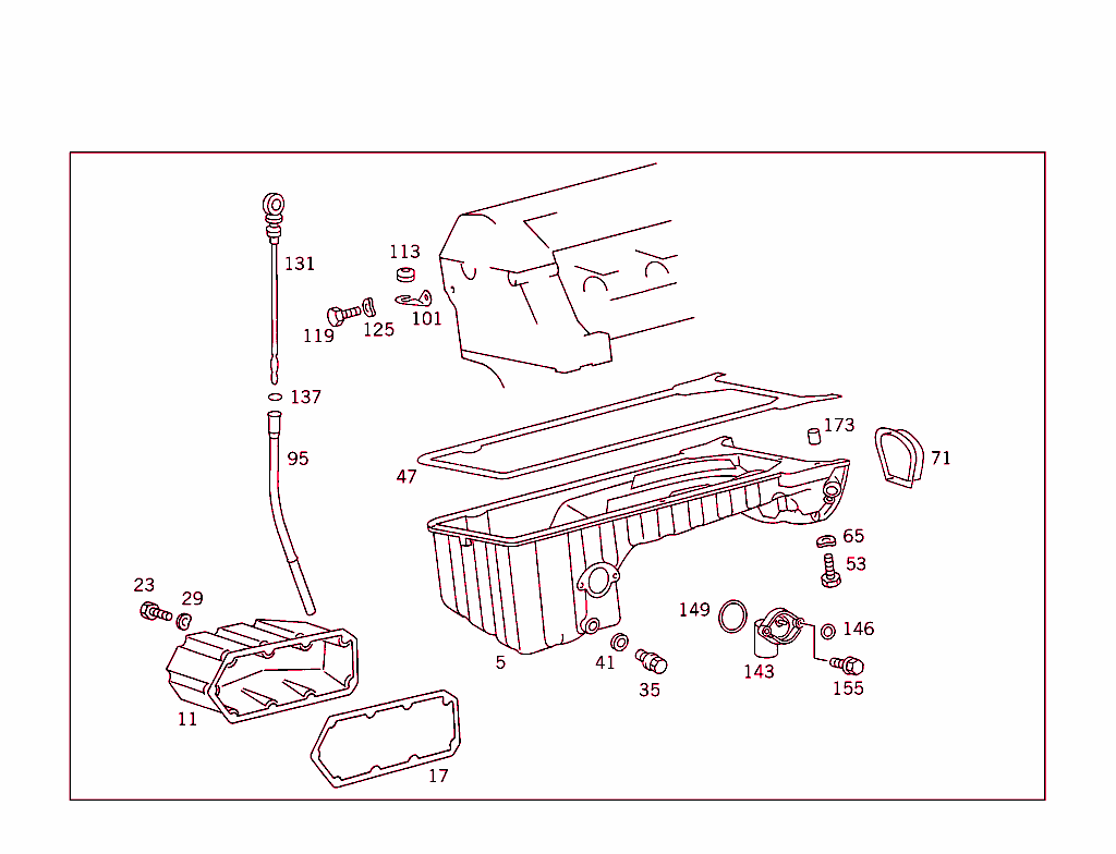 Oil Pan & Oil Level Display