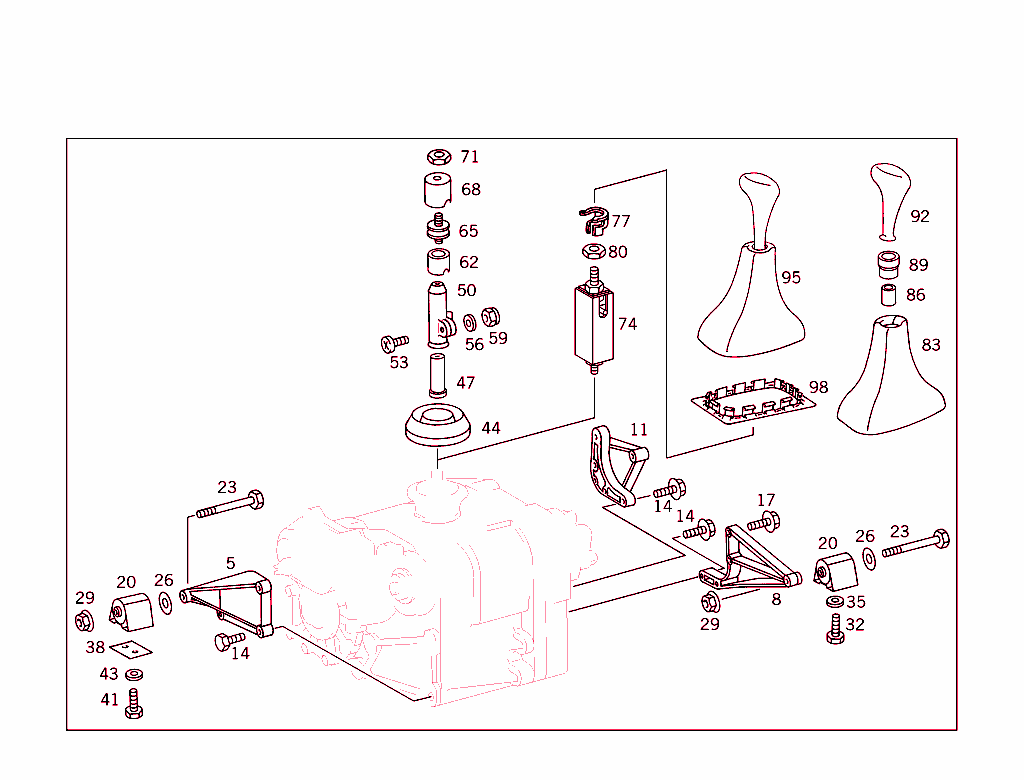 Transfer Case Suspension & Shifting Mechanism