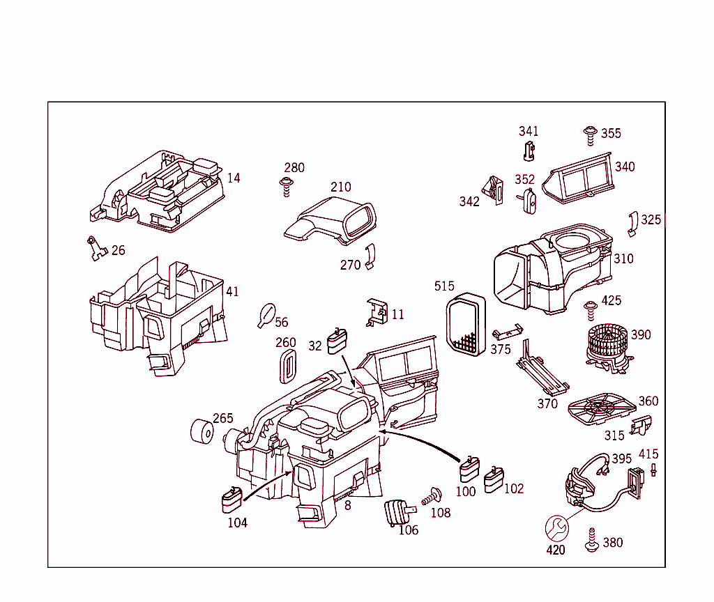 Heater Case With Blower