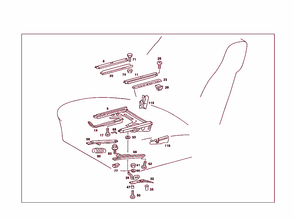 Seat Adjustment W/Height Adjustment, Up To Model Year 9/79