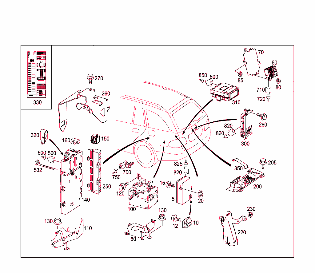 Control Modules And Relay In Trunk