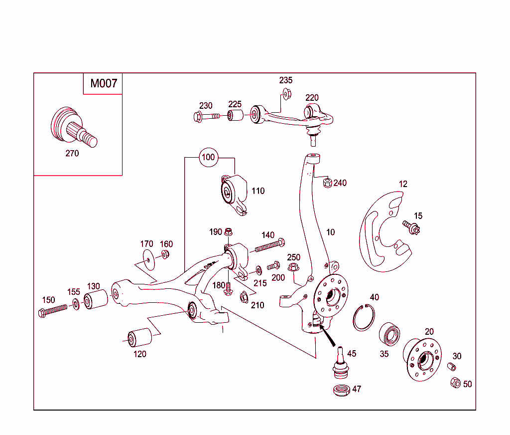 Steering Knuckle And Wheel Hub