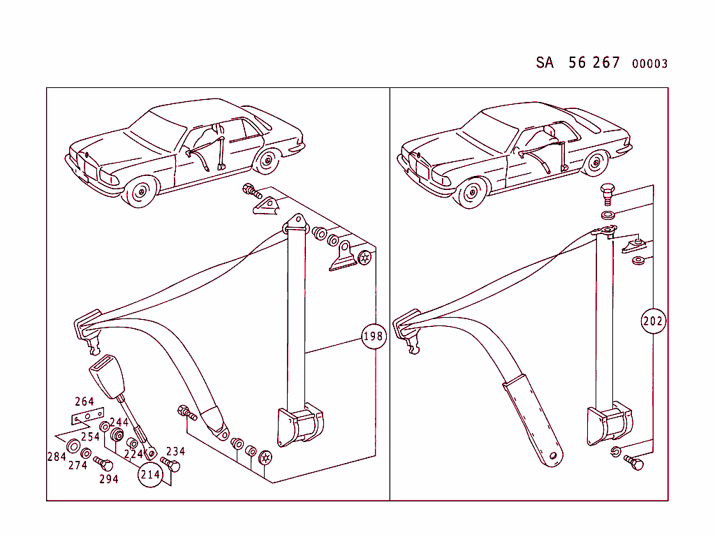 Safety Belts (Type 140 See Standard Version)