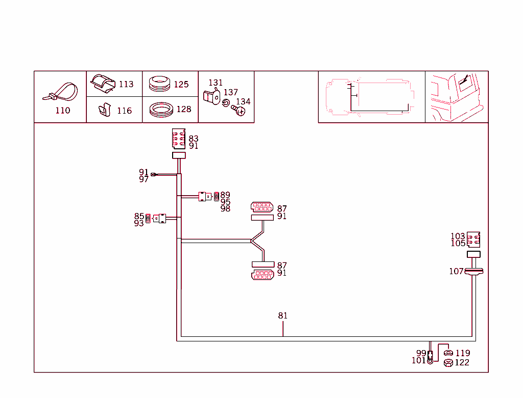 Tail Lamp Cable Harness