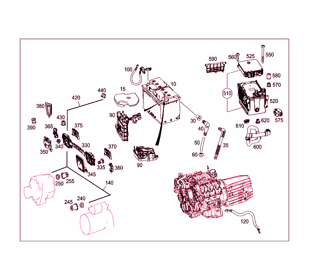 Battery,Starter/Alternator Cable