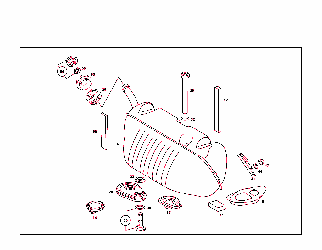 Fuel Tank With Attachment Parts