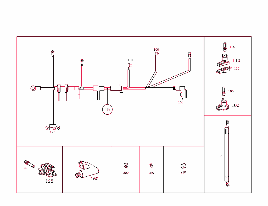 Starter And Ground Cable Harness 974-985
