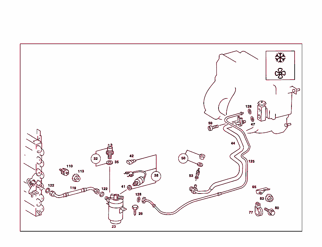 Refrigerant Line Arrangement